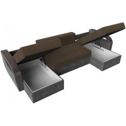 Диван угловой Форсайт Сountry Brown-Grey