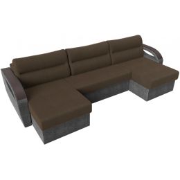 Диван угловой Форсайт Сountry Brown-Grey