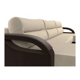 Диван угловой Форсайт Вельвет Beige-Brown