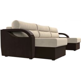 Диван угловой Форсайт Вельвет Beige-Brown
