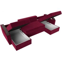 Диван угловой Форсайт Вельвет Red