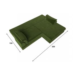 Диван угловой Пекин Вельвет Green