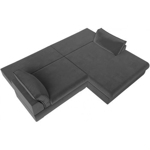Диван угловой Пекин Велюр Grey