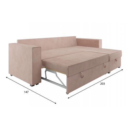 Диван угловой Рим Кордрой Beige