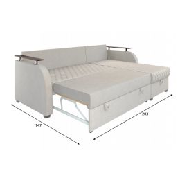 Диван угловой Токио Вельвет Бархат Beige