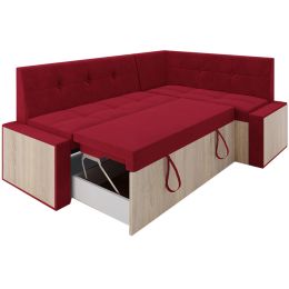Кухонный диван Бали Кордрой Red