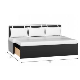 Кухонный диван Метро Black