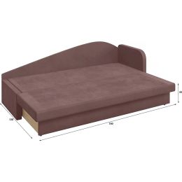 Кушетка Верди Plush Brown