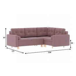 Диван модульный угловой Белфаст Plush Пасти