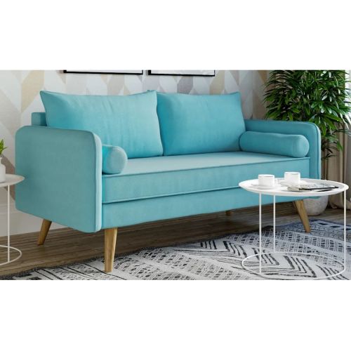 Диван прямой Нейт азур нераскладной