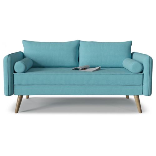 Диван прямой Нейт азур нераскладной