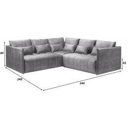 Диван угловой Чилетти Лонг Grey