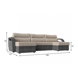 Диван угловой Форсайт Сountry Beige-Grey