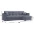 Диван угловой Неаполь Plush Grey