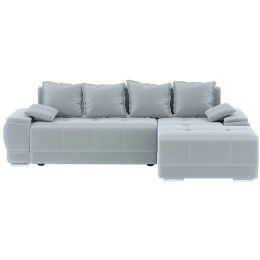 Диван угловой Нордкиса Plush Мини Light Grey