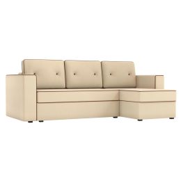 Диван угловой Принстон Matting Beige еврокнижка