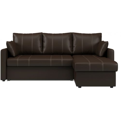 Диван угловой Риммини Brown кожаный
