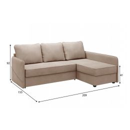 Диван угловой Слим Beige