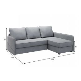 Диван угловой Слим Grey