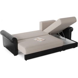 Диван угловой Слим (Сохо) Беж еврокнижка