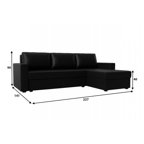 Диван угловой Траумберг Light Black