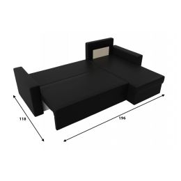 Диван угловой Траумберг Light Black