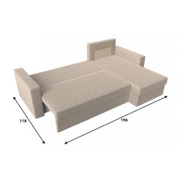 Диван угловой Траумберг Light Сountry Beige