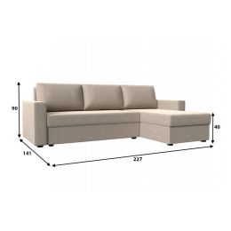 Диван угловой Траумберг Light Сountry Beige