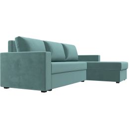 Диван угловой Траумберг Light Велюр Blue