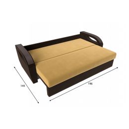 Диван Форсайт Вельвет Еллоу-Brown