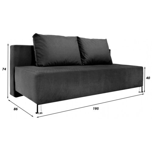 Диван Парма Люкс Black