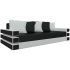 Диван прямой Венеция Вайт Блэк еврокнижка
