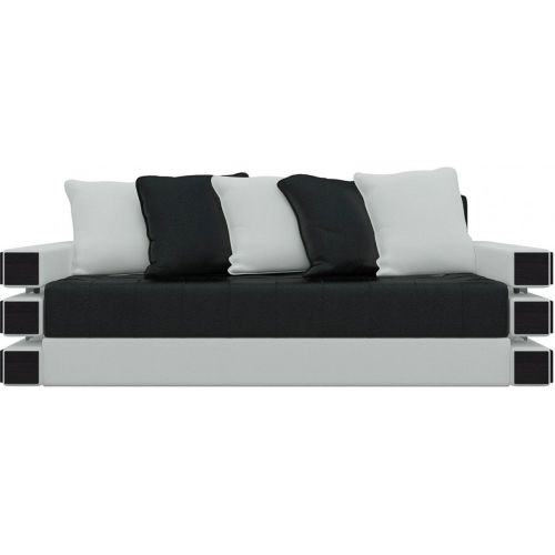 Диван прямой Венеция Вайт Блэк еврокнижка