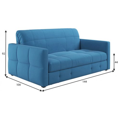 Диван Соренто-1 Plush Blue