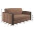 Диван Соренто-3 Plush Brown
