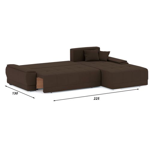 Диван угловой Nordviks (Модерн) Plush Brown