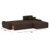 Диван угловой Nordviks (Модерн) Plush Brown