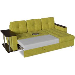 Диван Угловой Атланта Классик Mustard со столом дельфин