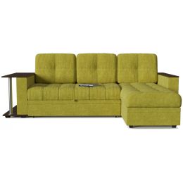 Диван Угловой Атланта Классик Mustard со столом дельфин