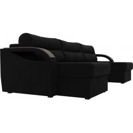 Диван угловой Форсайт Вельвет Black