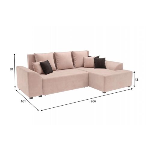 Диван угловой Каскад Кордрой Beige
