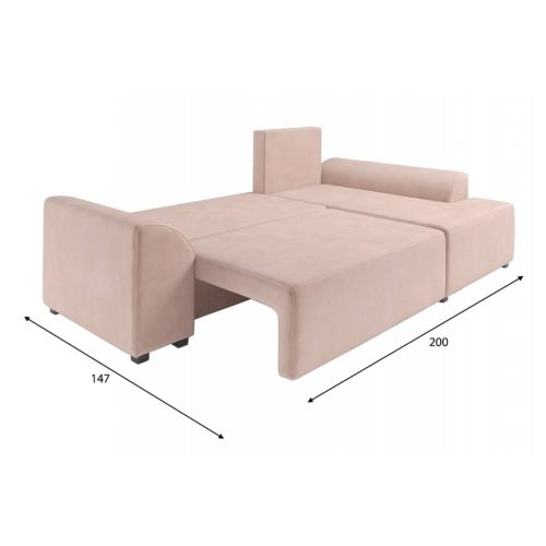 Диван угловой Каскад Кордрой Beige