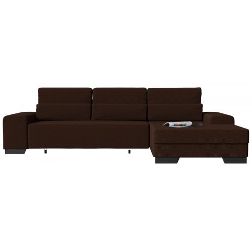 Диван угловой Торин Velvet Brown Еврокнижка