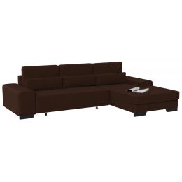Диван угловой Торин Velvet Brown Еврокнижка