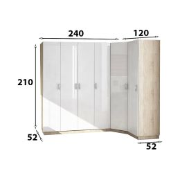 Шкаф угловой Меркурий Люкс-4