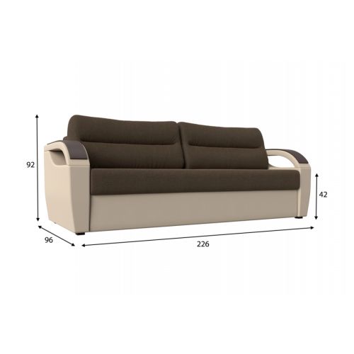Диван Форсайт Сountry Микс Brown-Beige