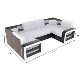 Диван модульный Андерсен Grey П-образный