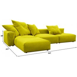 Диван модульный угловой Фиджи Еллоу