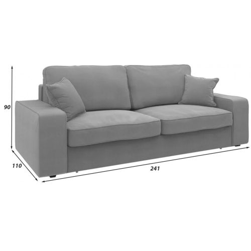 Диван Монако (Модена) Light Grey