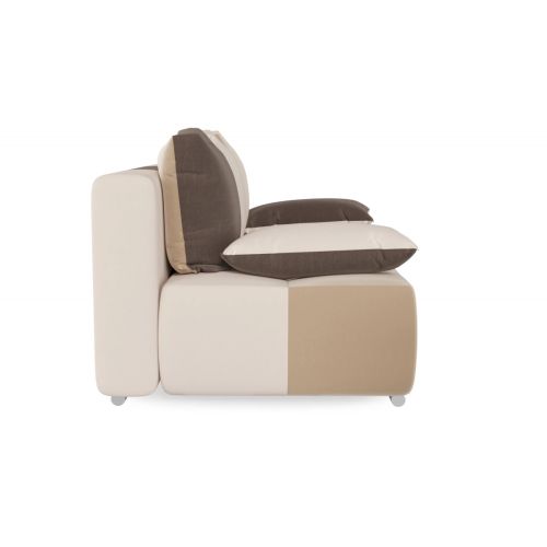 Диван прямой Плей Пэчворк Brown 2 еврокнижка